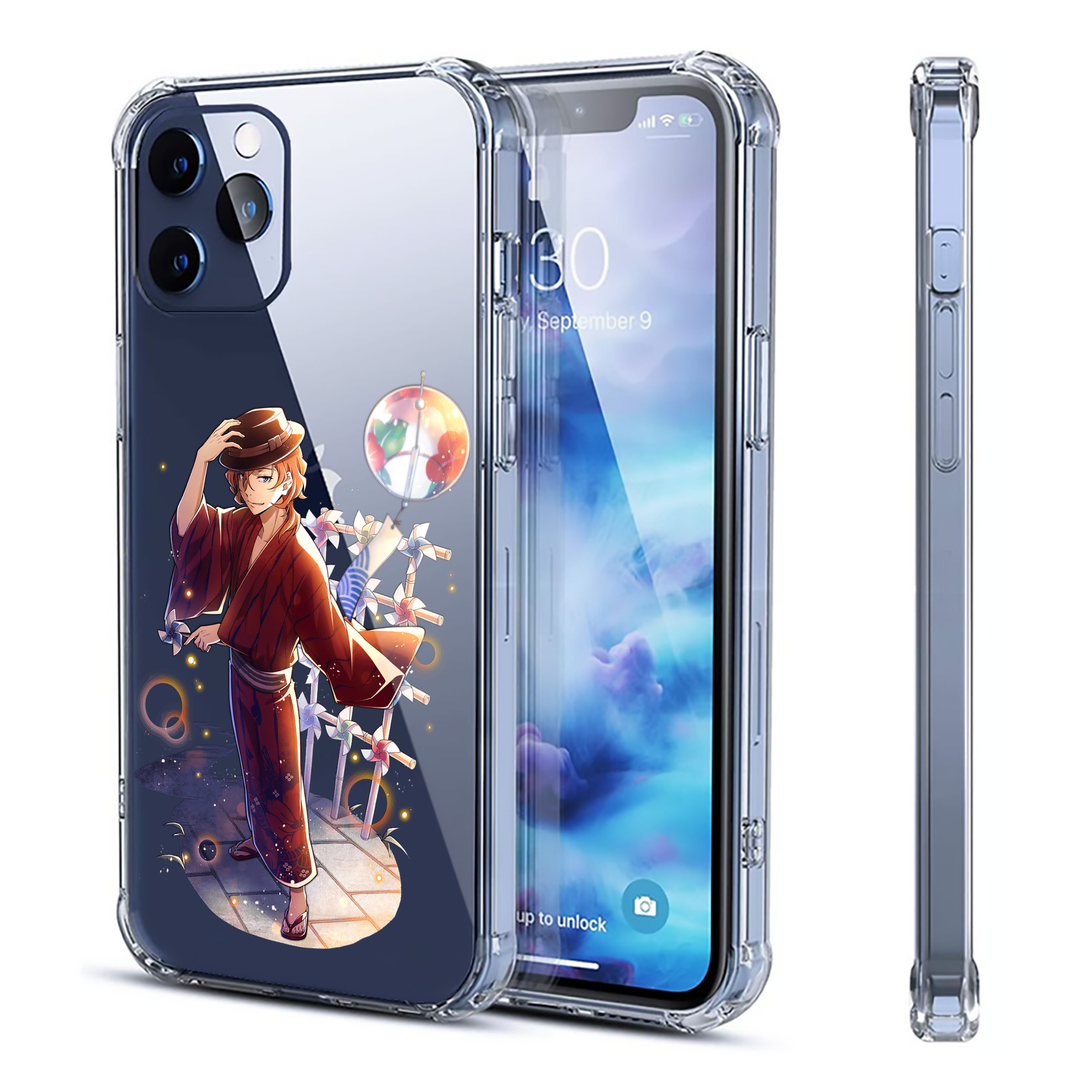 （画像用） 文豪ストレイドッグス Bungo Stray Dogs 【iPhone 12シリーズ対応】透明スマホケース（クリアソフトケース）